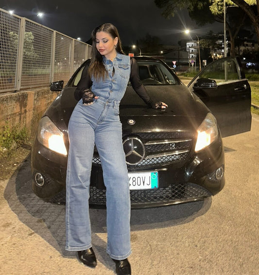 Tuta intera in denim