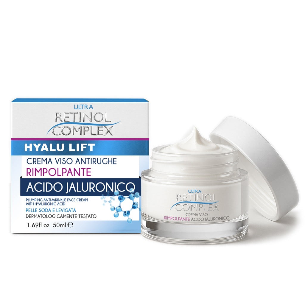 CREMA VISO RIMPOLPANTE ALL’ACIDO JALURONICO 50ml