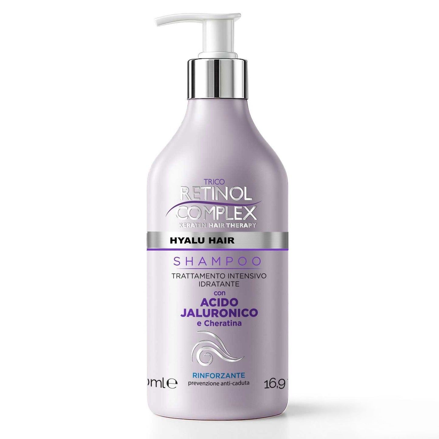 SHAMPOO CON ACIDO JALURONICO E CHERATINA 500ml